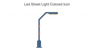 Led Street Light Colored Icon In Powerpoint Pptx Png And Editable Eps Format