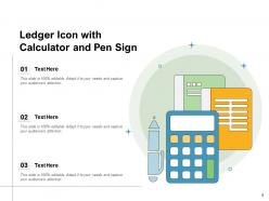 Ledger Icon Business Financial Transactions Arrows Distribution Calculator