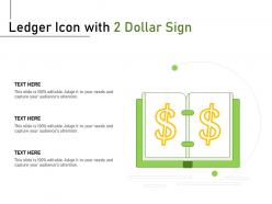 Ledger icon with 2 dollar sign