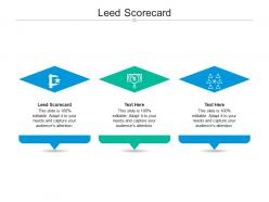 Leed scorecard ppt powerpoint presentation show diagrams cpb