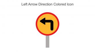 Left Arrow Direction Colored Icon In Powerpoint Pptx Png And Editable Eps Format