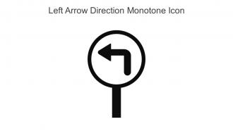 Left Arrow Direction Monotone Icon In Powerpoint Pptx Png And Editable Eps Format