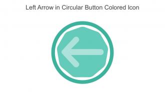 Left Arrow In Circular Button Colored Icon In Powerpoint Pptx Png And Editable Eps Format
