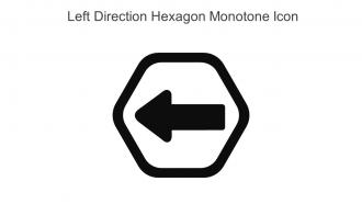 Left Direction Hexagon Monotone Icon In Powerpoint Pptx Png And Editable Eps Format