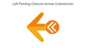 Left Pointing Chevron Arrows Colored Icon In Powerpoint Pptx Png And Editable Eps Format