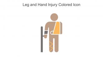 Leg And Hand Injury Colored Icon In Powerpoint Pptx Png And Editable Eps Format