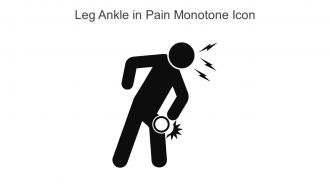 Leg Ankle In Pain Monotone Icon In Powerpoint Pptx Png And Editable Eps Format