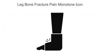 Leg Bone Fracture Pain Monotone Icon In Powerpoint Pptx Png And Editable Eps Format