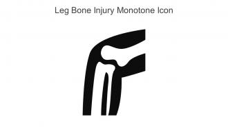 Leg Bone Injury Monotone Icon In Powerpoint Pptx Png And Editable Eps Format