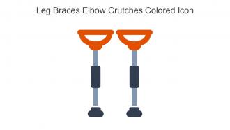Leg Braces Elbow Crutches Colored Icon In Powerpoint Pptx Png And Editable Eps Format