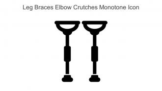 Leg Braces Elbow Crutches Monotone Icon In Powerpoint Pptx Png And Editable Eps Format