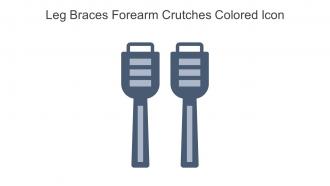 Leg Braces Forearm Crutches Colored Icon In Powerpoint Pptx Png And Editable Eps Format