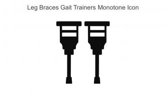 Leg Braces Gait Trainers Monotone Icon In Powerpoint Pptx Png And Editable Eps Format