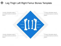 Leg thigh left right femur bones template