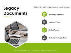 Legacy documents statements insurance ppt powerpoint presentation infographics rules