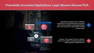 Legal Abusive Adware Potentially Unwanted Application Training Ppt