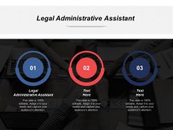 Legal administrative assistant ppt powerpoint presentation icon graphic tips cpb