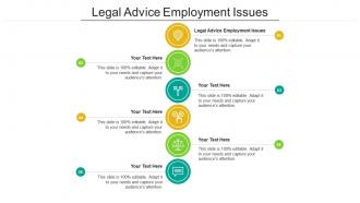 Legal advice employment issues ppt powerpoint presentation summary icons cpb