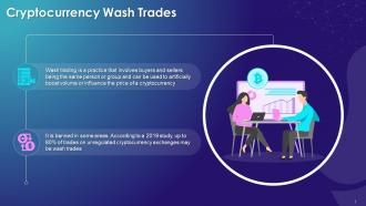 Legal Aspects Of Cryptocurrency Wash Trades Training Ppt