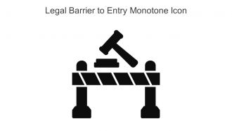 Legal Barrier To Entry Monotone Icon In Powerpoint Pptx Png And Editable Eps Format