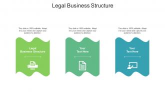 Legal business structure ppt powerpoint presentation infographic template graphics pictures cpb