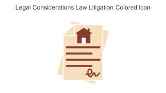 Legal Considerations Law Litigation Colored Icon In Powerpoint Pptx Png And Editable Eps Format