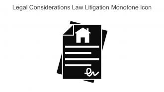 Legal Considerations Law Litigation Monotone Icon In Powerpoint Pptx Png And Editable Eps Format