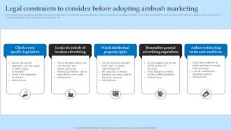 Legal Constraints To Consider Before Adopting Effective Predatory Marketing Tactics MKT SS V