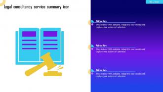 Legal Consultancy Service Summary Icon