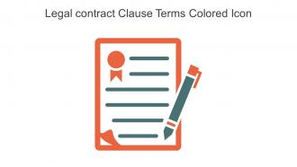 Legal Contract Clause Terms Colored Icon In Powerpoint Pptx Png And Editable Eps Format