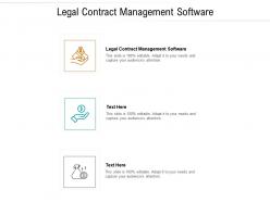 Legal contract management software ppt powerpoint presentation portfolio graphics pictures cpb