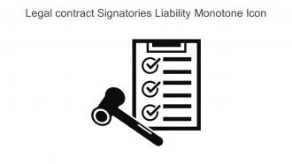 Legal Contract Signatories Liability Monotone Icon In Powerpoint Pptx Png And Editable Eps Format
