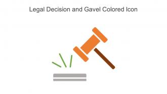 Legal Decision And Gavel Colored Icon In Powerpoint Pptx Png And Editable Eps Format