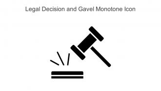 Legal Decision And Gavel Monotone Icon In Powerpoint Pptx Png And Editable Eps Format