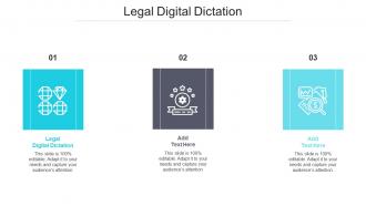 Legal Digital Dictation Ppt Powerpoint Presentation Model Visuals Cpb