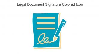 Legal Document Signature Colored Icon In Powerpoint Pptx Png And Editable Eps Format