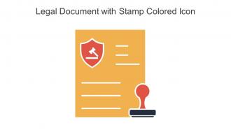 Legal Document With Stamp Colored Icon In Powerpoint Pptx Png And Editable Eps Format