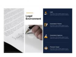 Legal environment ppt powerpoint presentation infographic template