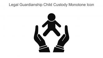 Legal Guardianship Child Custody Monotone Icon In Powerpoint Pptx Png And Editable Eps Format