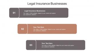 Legal insurance businesses ppt powerpoint presentation infographic template styles cpb