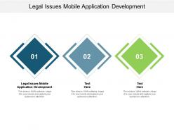 Legal issues mobile application development ppt presentation gallery pictures cpb