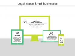 Legal issues small businesses ppt powerpoint presentation infographics show cpb