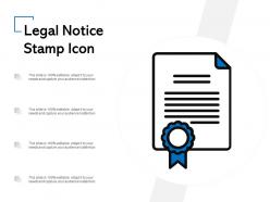 Legal notice stamp icon