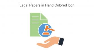Legal Papers In Hand Colored Icon In Powerpoint Pptx Png And Editable Eps Format