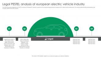 Legal Pestel Analysis Of European Electric Vehicle Industry