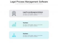 Legal process management software ppt powerpoint icon visual aids cpb