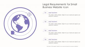 Legal Requirements For Small Business Website Icon