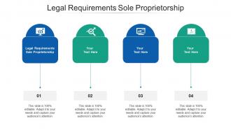 Legal requirements sole proprietorship ppt powerpoint presentation slides design cpb