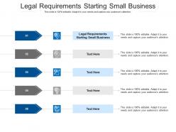 Legal requirements starting small business ppt powerpoint presentation model themes cpb