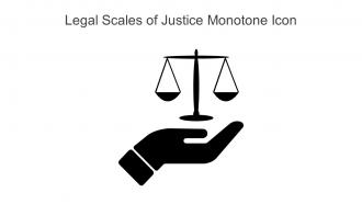 Legal Scales Of Justice Monotone Icon In Powerpoint Pptx Png And Editable Eps Format